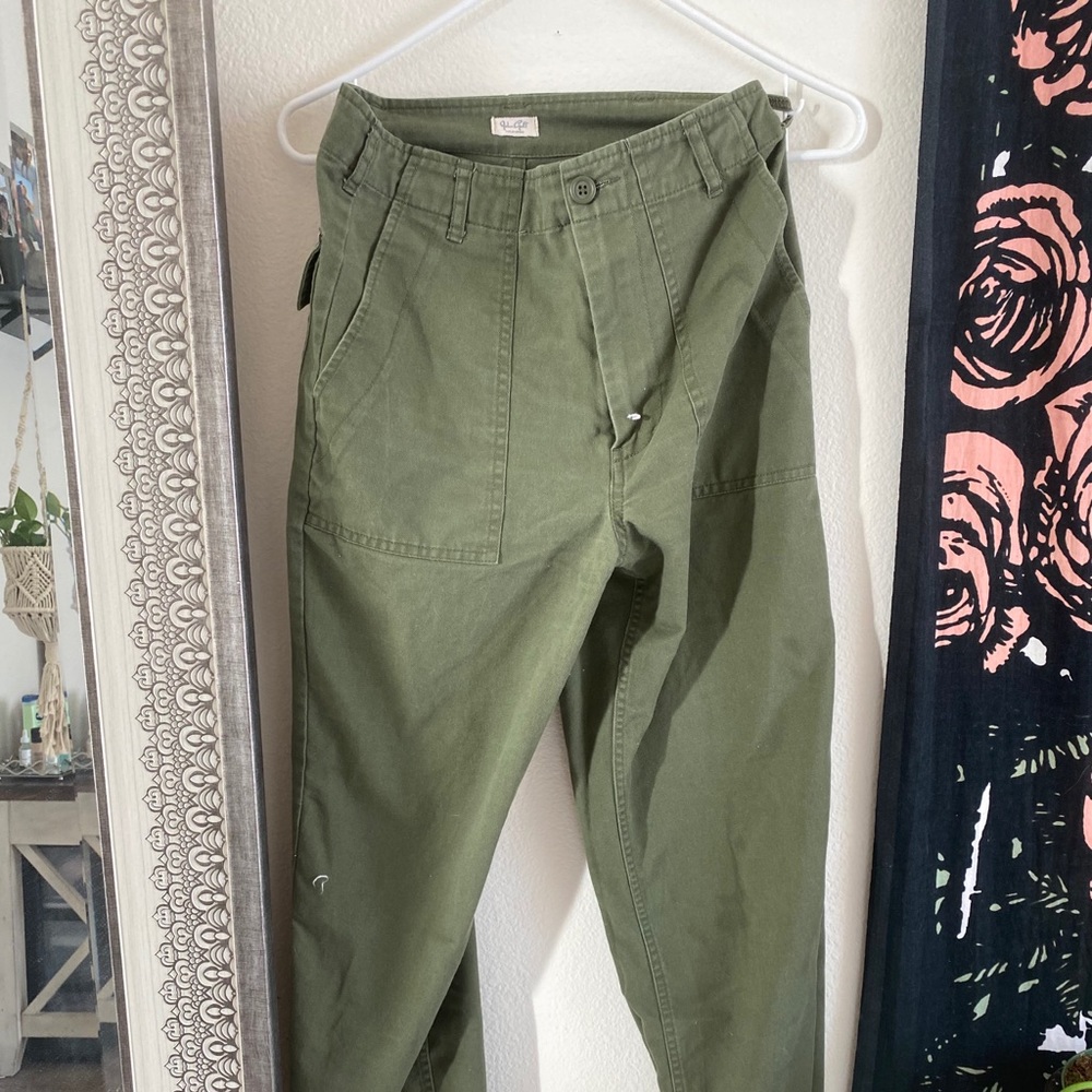 Army green pants